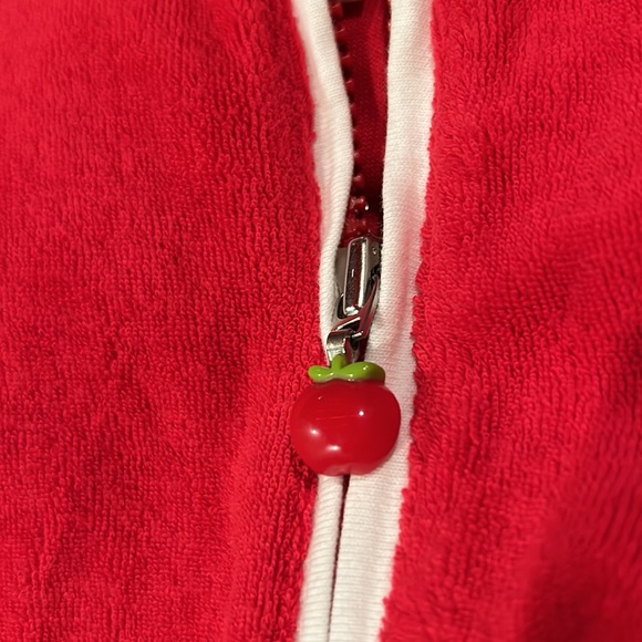 NWT Gymboree Candy Apple Red Piped Terry Zippered Jacket 2004 Size 3 - Picture 11 of 15
